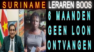 SURINAME Leraren Boos 6 maanden geen geld ontvangen Het Syndicaat vs VHP Minister Ori SU NA ME 2024 [upl. by Samohtnhoj495]