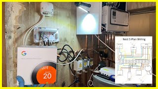 S Plan Wiring Install Nest Thermostat  How To Wire Central Heating System From Scratch  Vaillant [upl. by Eadrahc]