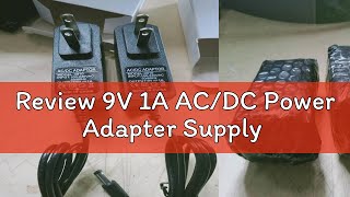 Review 9V 1A ACDC Power Adapter Supply [upl. by Seuqirdor266]