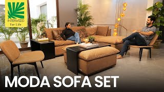 Introducing Moda Sofa Set Versatile Comfortable and Stylish Seating Solutions by Interwood [upl. by Ahser]