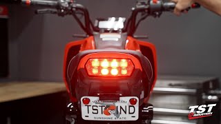 How to install a Brake Light Modulator on a 2022 Honda Grom by TST Industries [upl. by Latoyia]