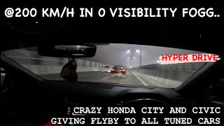 200kmh Driving In 0 Visibilty FoggHyper Drive [upl. by Aihsiym673]