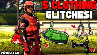 Top 5 Clothing Glitches In GTA 5 Online After Patch 168 Colored Duffel Bag Cop Outfit amp More [upl. by Glynis]