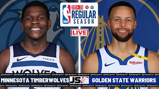 Minnesota Timberwolves vs Golden State Warriors  NBA LIVE TODAY 2024 Full Game Scoreboard [upl. by Diane]