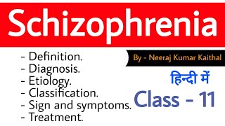 Schizophrenia in Hindi [upl. by Profant]