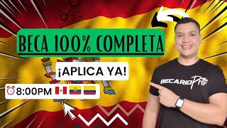 ¡Abrió una gran beca 100 completa aplica YA [upl. by Wiedmann]