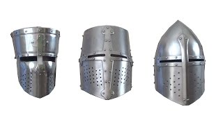 Crusader helmets [upl. by Ylrebmic]