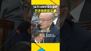 왜 날 모독해  인권위원장 국회 도발  신장식 안창호 인권위 [upl. by Campbell]