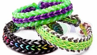 How to Make a DUO REVERSIBLE  Advanced Rainbow Loom Bracelet [upl. by Jocelin353]