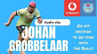 BULLS Johan Grobbelaar on his decision to renew his contract at the Bulls [upl. by Grayce]