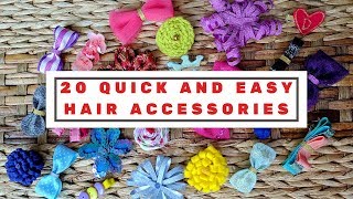 20 quick and easy DIY hair clips tutorial for kids  DIY Hair accessories  DIY My Space [upl. by Sonahpets181]