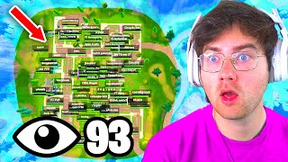 I Got 100 Players To Land At Pleasant Park In OG Fortnite Unbelievable Tournament [upl. by Wilkey]