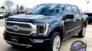 2023 Ford F150 LIMITED Powerboost Antimatter Blue Metallic [upl. by Akram]