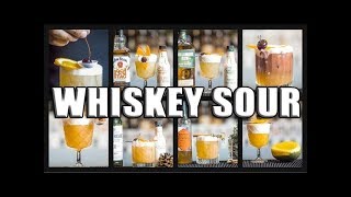 How To Make a Whiskey Sour 10 variations [upl. by Anailuig]