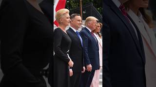 President Andrzej Duda and Mrs Agata KornhauserDuda of the Republic of Poland to the White House [upl. by Ynabla987]