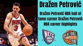 Drazen Petrovic NBA hall of fame career  Drazen Petrovic NBA career highlights [upl. by Giannini]