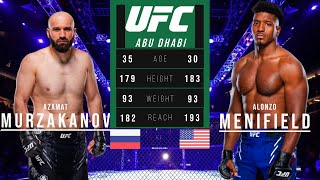 AZAMAT MURZAKANOV vs ALONZO MENIFIELD FULL FIGHT UFC ABU DHABI [upl. by Beyer]