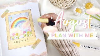 🌈 plan with me  GIVEAWAY  august 2024 bullet journal setup ft arrtx [upl. by Itsym]