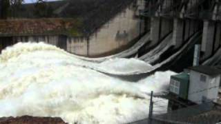 Wivenhoe Dam Flood Release Brisbane River Australia [upl. by Nuoras371]