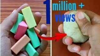 How to make moulding eraser or clay at home [upl. by Lobiv]