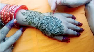 New stylish mehndi design  Back hand mehndi design  Easy amp simple mehndi design VB [upl. by Cristionna]