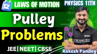 Pulley Problems Physics  Pulley Problems Physics Class 11 NEET  How To Solve Pulley Problem [upl. by Seto497]