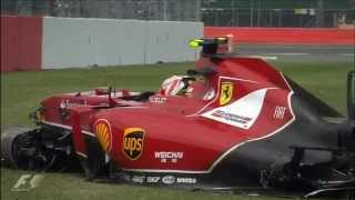 Oh fuck Räikkönens team radio British GP 2014 [upl. by Atinahc187]