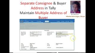 Separate Consignee Address in Tally Multiple Address amp GST No of Buyer TallyDataEntryTricks [upl. by Oiramad]