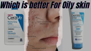 Dermive Oil Free MoisturiserBest Moisturiser for Oily Acne Prone SkinHonest Review [upl. by Laram]