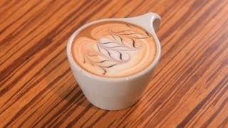 How to Etch with Syrups  Latte Art [upl. by Einolem]