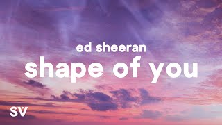 Ed Sheeran  Shape Of You Lyrics [upl. by Wilmar]