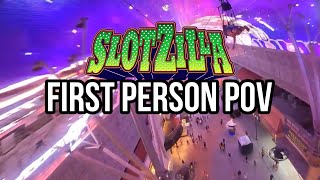 Slotzilla Zipline First Person POV on Fremont Street in Las Vegas Nevada  Fremont Street Experience [upl. by Farhi]