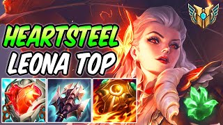 S HEARTSTEEL LEONA TOP  New Tank Build amp Runes Season 13  League of Legends [upl. by Yllek]