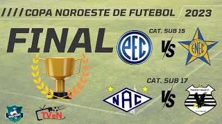 FINAL COPA NOROESTE DE FUTEBOL CATEGORIA SUB 15 E SUB 17 AO VIVO [upl. by Adin]