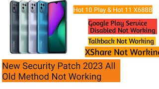 INFINIX X688B HOT 11 PLAY FRP BYPASS  XSHARE NOT WORKING APP DISABLED NOT WORKING NEW TRICK 2023 [upl. by Notsirt]