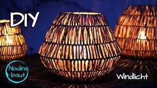 Windlichter selber basteln  Lampions  Laterne selber machen  Garten und Terrassen Deko Idee  DIY [upl. by Levesque]