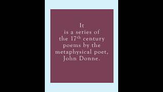 Holy Sonnets  Divine Sonnets  Divine Meditation  John DonneRaushanShresth [upl. by Stalder]