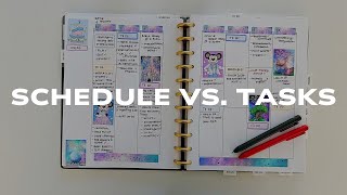 How to Manage your Schedule vs your Tasks In Your Planner functionalplanner [upl. by Hildebrandt]