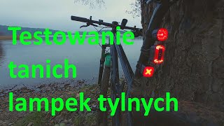 Testowanie tanich tylnych lampek rowerowych Specter Enfitnix Newboler Czy warto je mieć [upl. by Christianna59]