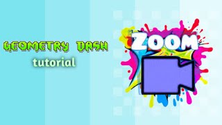 camera zoom tutorial geometrydash Indonesia 🇮🇩 [upl. by Annayrb]