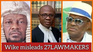 AFFIDAVIT OF PRO WIKE LAWMAKERS DEFECTION TO APC BINDING  SENIOR ADVOCATE CONFIRMS [upl. by Nuahsor]