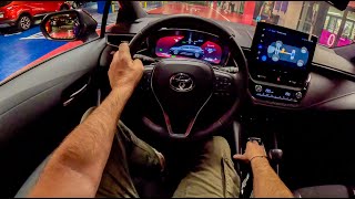 2023 Toyota Corolla GR SPORT Night 20 Hybrid 196HP  POV Test Drive 1793 Joe Black [upl. by Ahsinna]