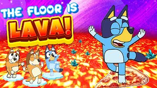 Floor Is Lava  Danny Go  Bluey Freeze Dance  Bluey Brain Break  Bluey Floor Is Lava [upl. by Bunny708]