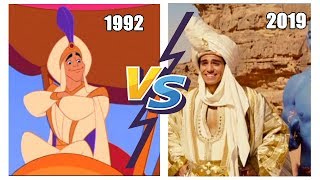 ALLADIN before and now Side by side comparison quotPrince Ali songquot HD [upl. by Yovonnda]