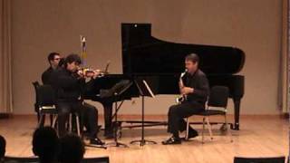 Trio for Violin Saxophone and Piano Mvt 3 Allegro moto perpetuo [upl. by Treiber]