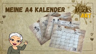 A4 Kalender DIY [upl. by Necyrb]