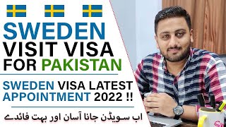 Sweden Visit Visa for Pakistani  How to Apply for Sweden Visa 2022  Schengen Visa New Updates [upl. by Yelnikcm]