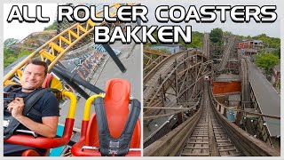 EVERY Roller Coaster at Bakken  Denmark POVs [upl. by Liagaba]