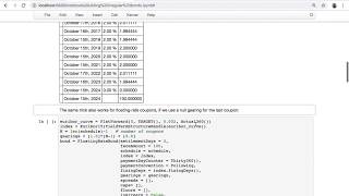 QuantLib notebooks building irregular bonds [upl. by Nairehs]