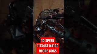 shimano Deore 10 speed cogs m4100 11tx46t [upl. by Esiuolyram]